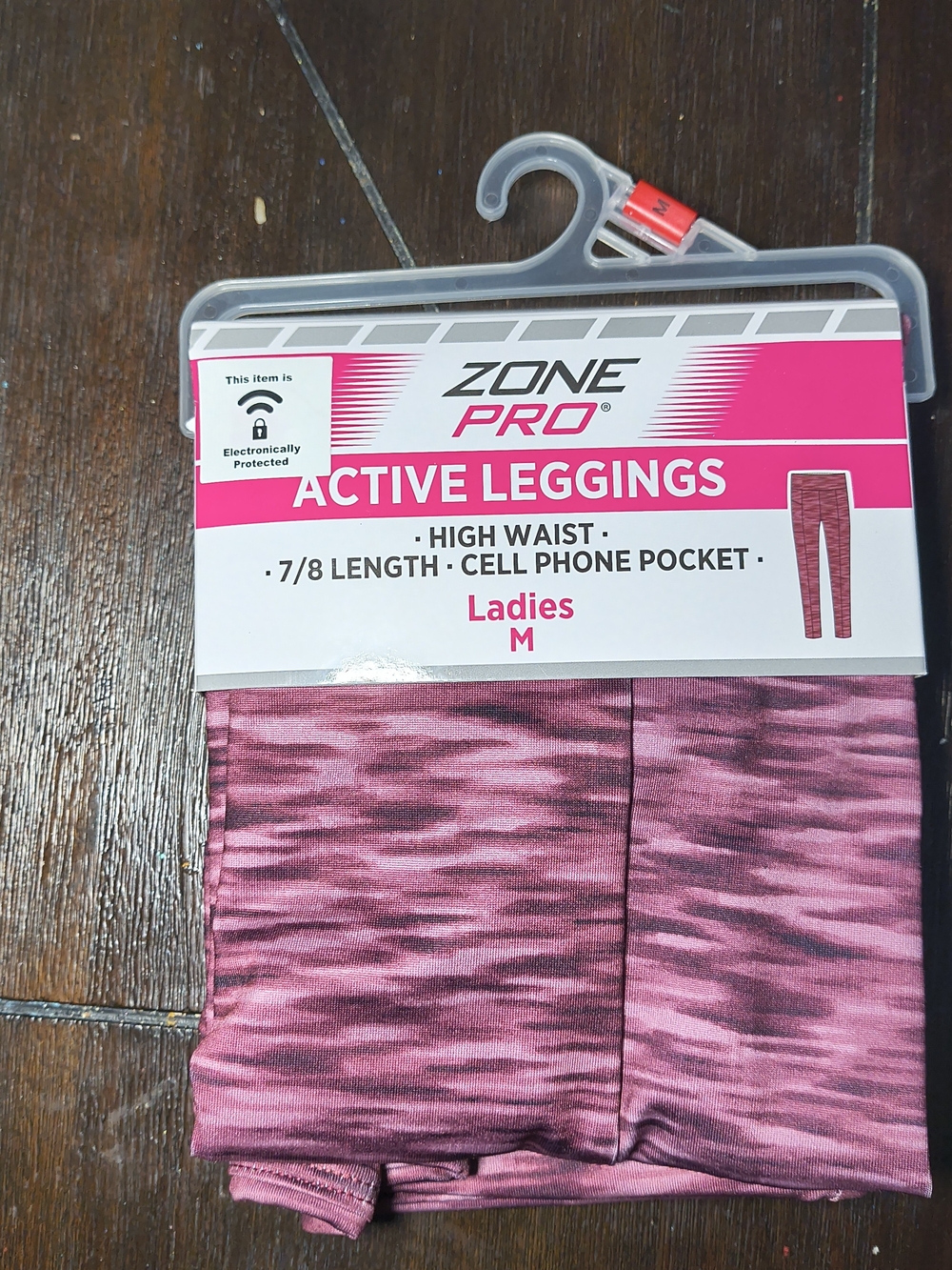 Zone Pro Pink Patterned Active Leggings